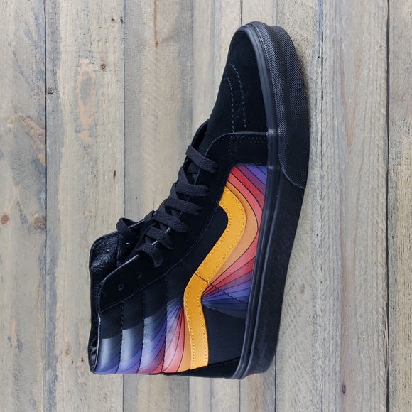 Vans Other - Vans SK8-Hi Reissue Refract Black & Multi Skate Shoes NEW Vans Off The Wall